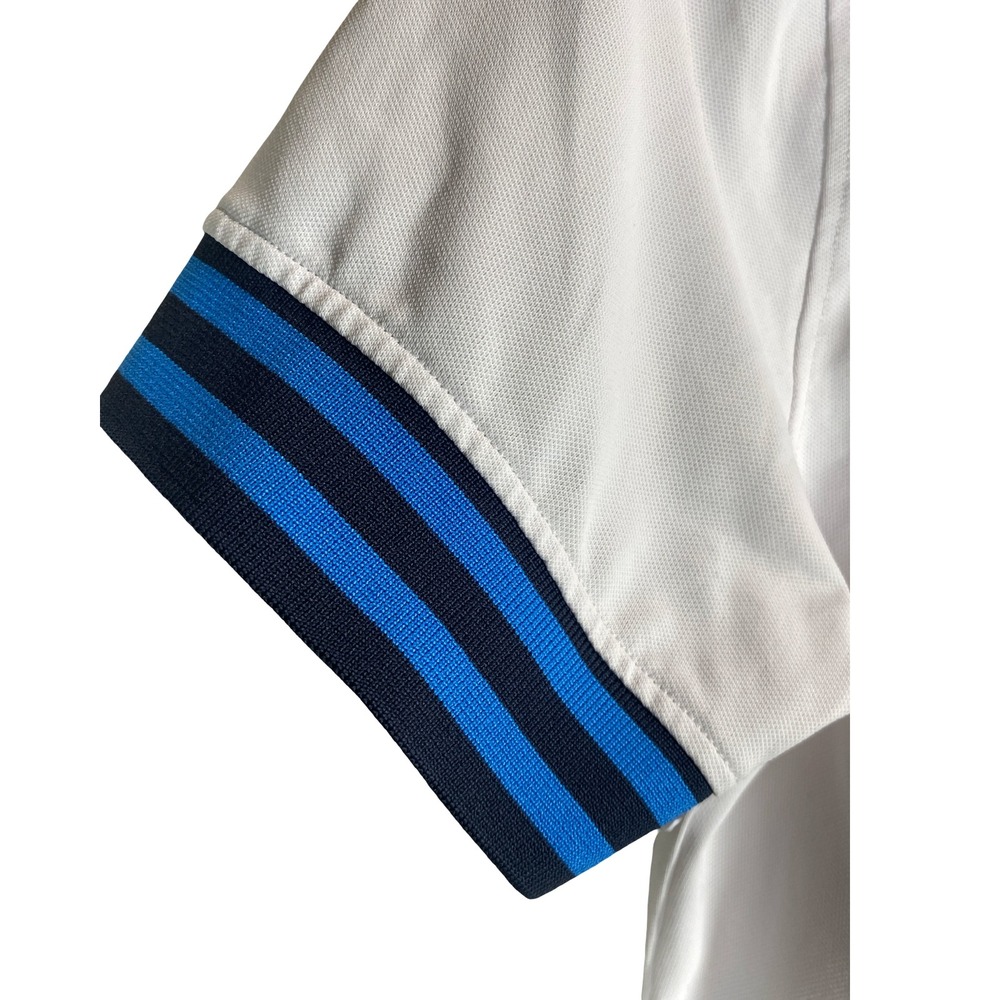 G/FORE Womens White Quarter Zip Performance Golf Polo Shirt Striped Trim Size M - Picture 5 of 9